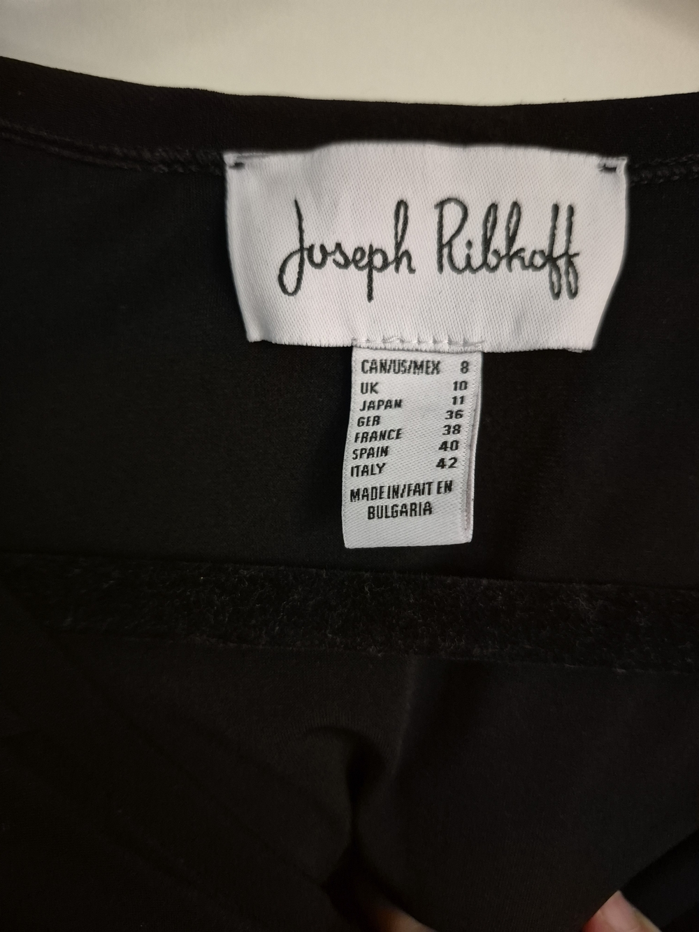 Joseph Ribkoff Black Ruffle Off-Shoulder Top - Picture 4 of 4
